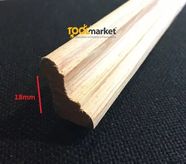 Speciale Aanbieding Fermavetro legno sagoma F18 legno grezzo Douglas 20500