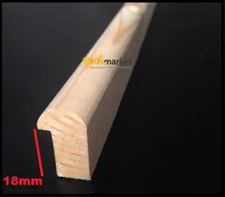 Laatste Kans Fermavetro legno sagoma D18 Pino 20339
