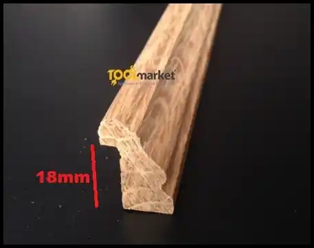 Direct Beschikbaar Fermavetro legno sagoma A18 grezzo Rovere 20389