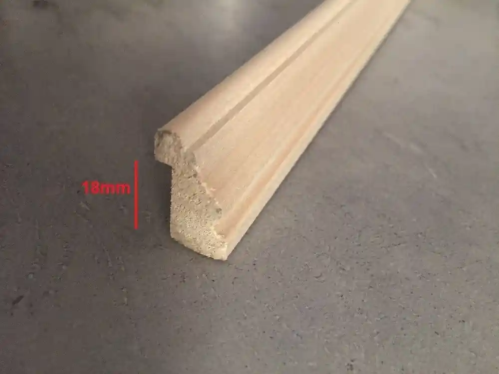 Fermavetro legno sagoma A18 grezzo Toulipier 20907 Koop Online