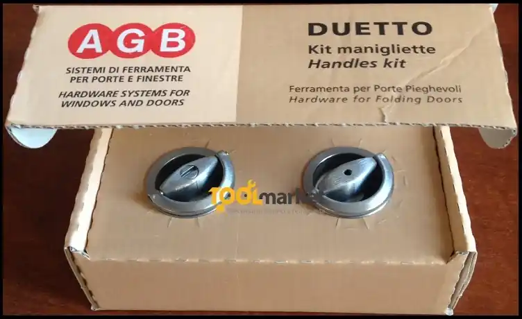 Fabrieksprijs Kit maniglie tonde per porta a libro Duetto 34 B029020010 Cromo satinato 16451