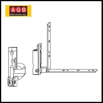 Veilige Betaling Cerniera anta ribalta 130kg aria 4 a400400102 tropicalizzato apertura sinistra 12279