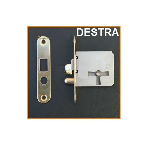 Tijdelijk Beschikbaar Serratura da infilare con gancio da 25 mm Destra 14999-dx