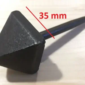 Borchia in ferro forgiato piramide 65126 base 35mm x 35mm 13938 Shop Nu