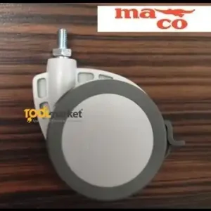 Must-Have Ruota Bigrigio 80 con perno filettato e freno 16257