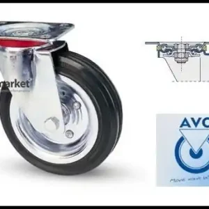 Ruota industriale gomma girevole da 100 12510 Lage Kosten