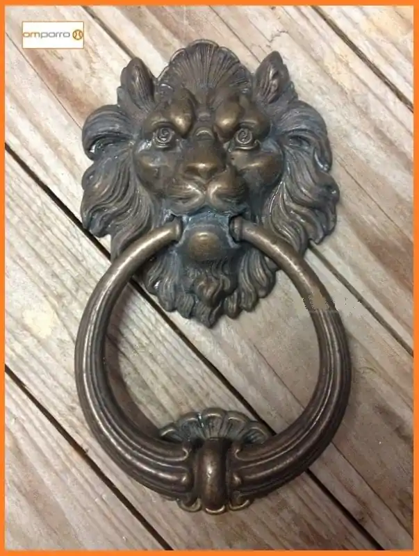 Beste Prijs Battente 645-110 leone omporro Ottone antico 11518