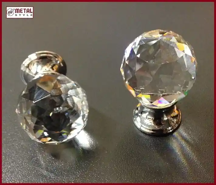 Aanbieding Pomolo tondo cristallo per mobile sfera/cromo Metalstyle 24EM.050055.xx diametro 30mm 10810