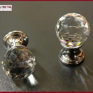Pomolo tondo cristallo per mobile sfera/cromo Metalstyle 24EM.050055.xx diametro 22mm 10804 Bestseller