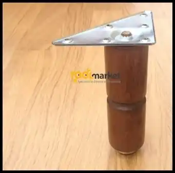 Korting Piede in legno con piastra colore noce cm20 10747-20NOC