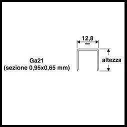 Shop Nu Graffe per graffatrice pneumatica 80 pezzi 10000 altezza mm12 10564