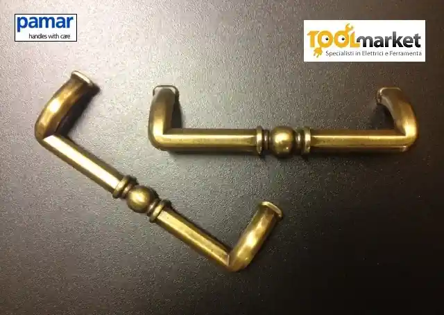 Maniglia per mobili 494 oro antico misura 96mm 10402 Bestel Nu