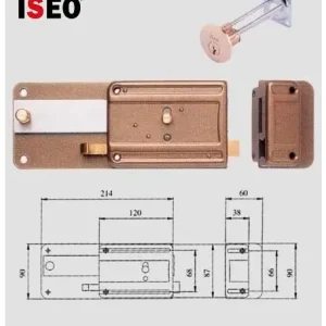 Serratura per legno Iseo 340 entr. 60 mm 14438-60 Seizoensaanbieding