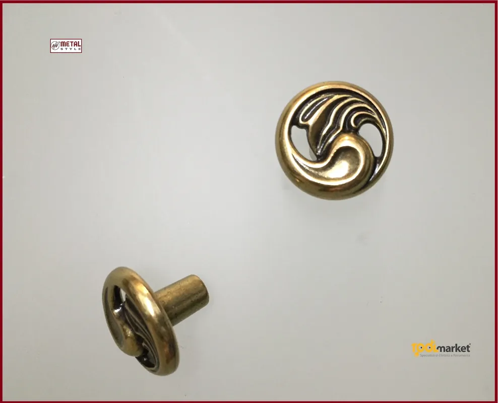 Pomolo tondo Ø 30 mm per mobili 24169Z03000.xx oro di valenza 15671Orovalenza Finale Uitverkoop