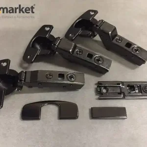 Cerniera soft Hettich SENSYS BLACK nero onice alta - collo 15 (filo interno) 13947 Shop Nu