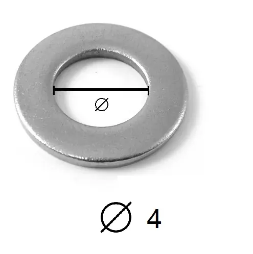 Laatste Kans Rondelle acciaio INOX diametro 4 pezzi 100 5840