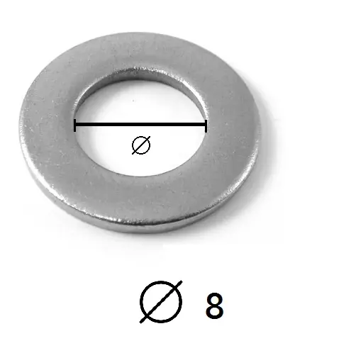 Rondelle acciaio INOX diametro 8 pezzi 100 5807 Speciale Aanbieding