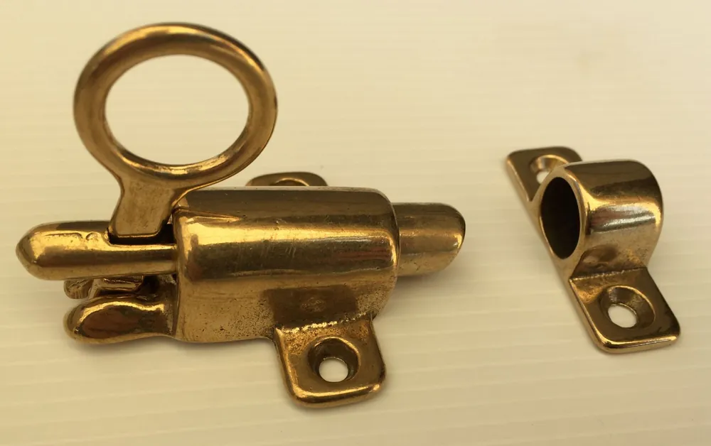 Cricchetto vasistas con incontro a filo Ottone lucido 2532-afilo Must-Have