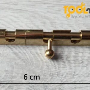 Voordeelprijs Catenaccio tondo a cannone ottone lucido 6 cm 2357-6cm-ottLucido