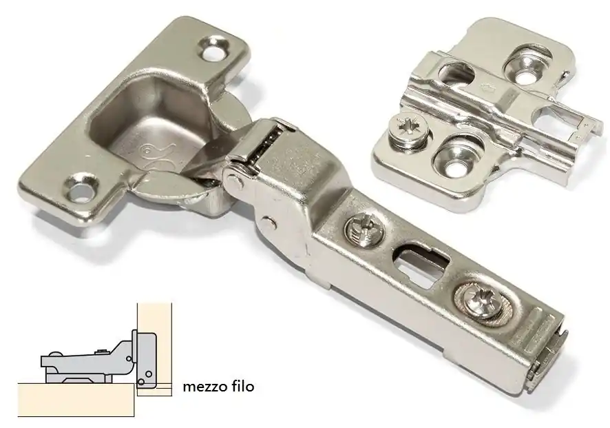Lage Kosten Cerniera a scatto CLICK varie altezze - EMUCA media - collo 8 (mezzo filo) 19881