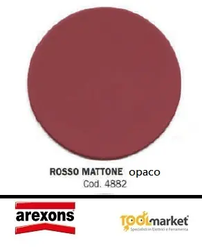 Gereduceerde Prijs Smalto antiruggine Vernifer Arexons gel ROSSO MATTONE SATINATO 27568-rossmattsat