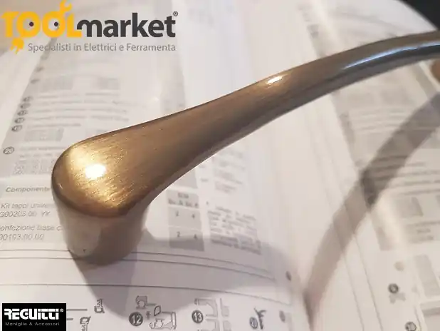 Beste Prijs Maniglia per porte scorrevoli art.160 reguitti Bronzo graffiato lucido 12641