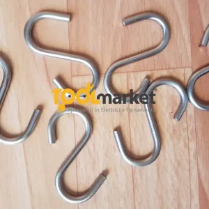 Finale Uitverkoop Tubo porta mestoli Manart Nichel Satinato Ganci 9986