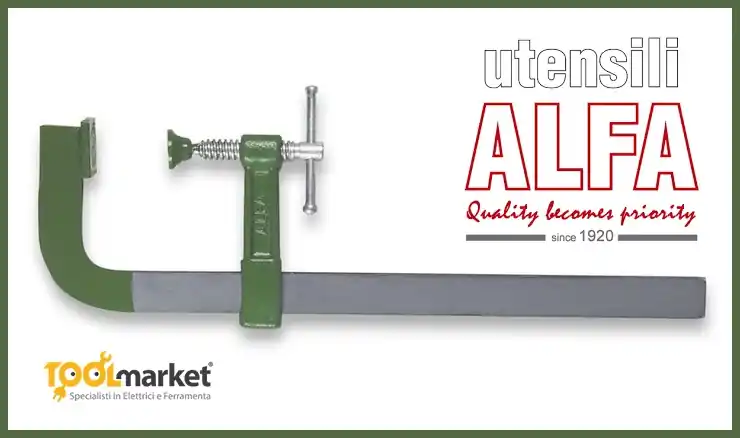 Strettoio per falegname ALFA professionale Art. 60 2500 mm 14913 Nieuw