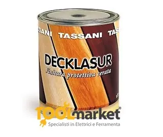 Vernice protettiva cerata Decklasur Lt 1 Tassani trasparente 24490trasp Nieuw