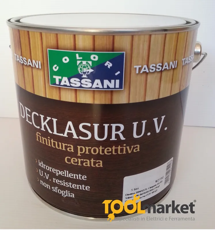 Bestseller Vernice protettiva cerata Decklasur lt 2,5 Tassani trasparente 24541traspar