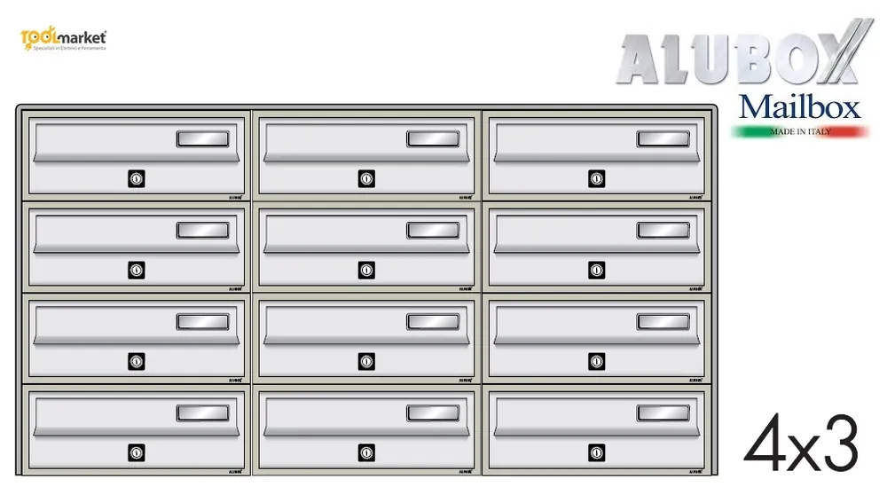 Casellare condominiale Slim 4X3 slim4x3 Koopje