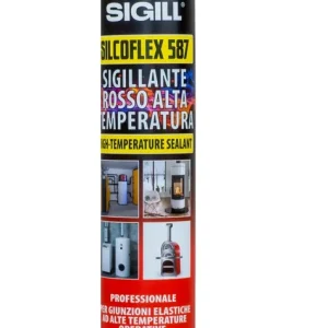 Silicone acetico 587 alta temperatura Rosso 23994 Op = Op