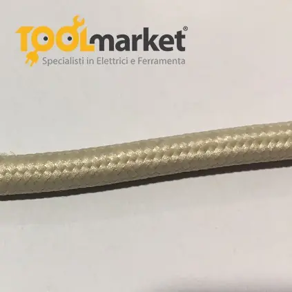 Lage Kosten Cavo telato tondo 2x0,75 Avorio 26112-avorio