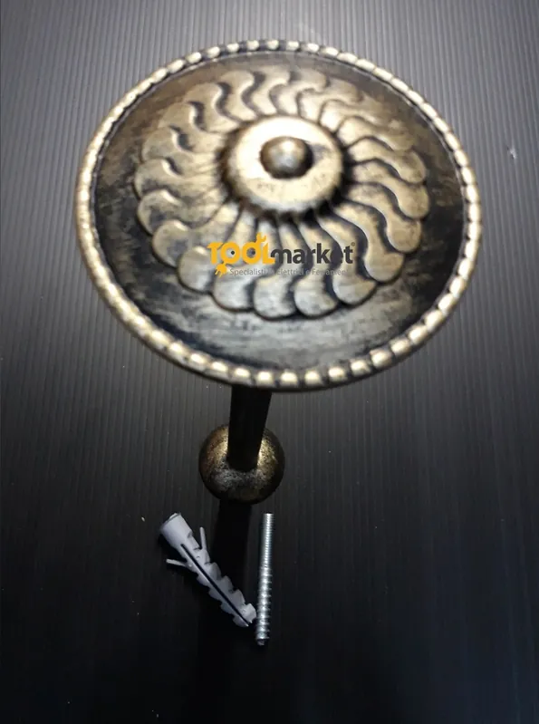 Gecertificeerd Supporto embrasse per tende 556 nero-oro 11828neroro