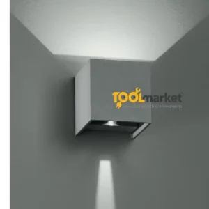 Plafoniera per esterno muro ALFA Grigio INTEC 2x 5 w Antracite 24350 an Populair