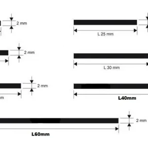 Weekendaanbieding Profilo alluminio piatto Anodizzato argento da MT 2 60mm 30372