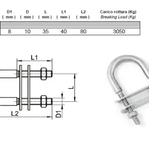 Cavallotto Inox 8x80 24255 Superprijs
