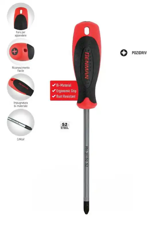 Actieprijs Cacciavite Benman Pozidrive 0x75 18154