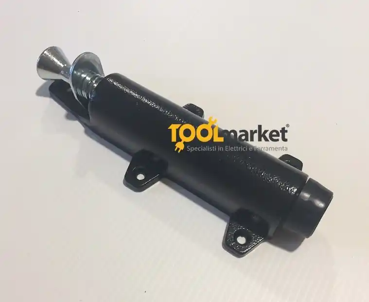 Lage Kosten Fermaporta a pedale gigante con gommino da 170 mm Nero 4384