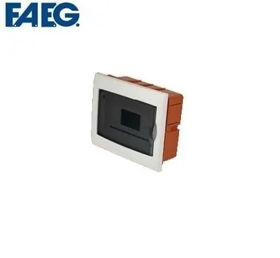 Beperkte Voorraad Centralino ad incasso con portello binario DIN estraibile IP40 Faeg 8 moduli 29401