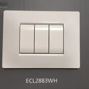 Placca copri interruttore Bianca Mylife Q ECL 288xWH 3 MODULI 4858 Betaalbaar