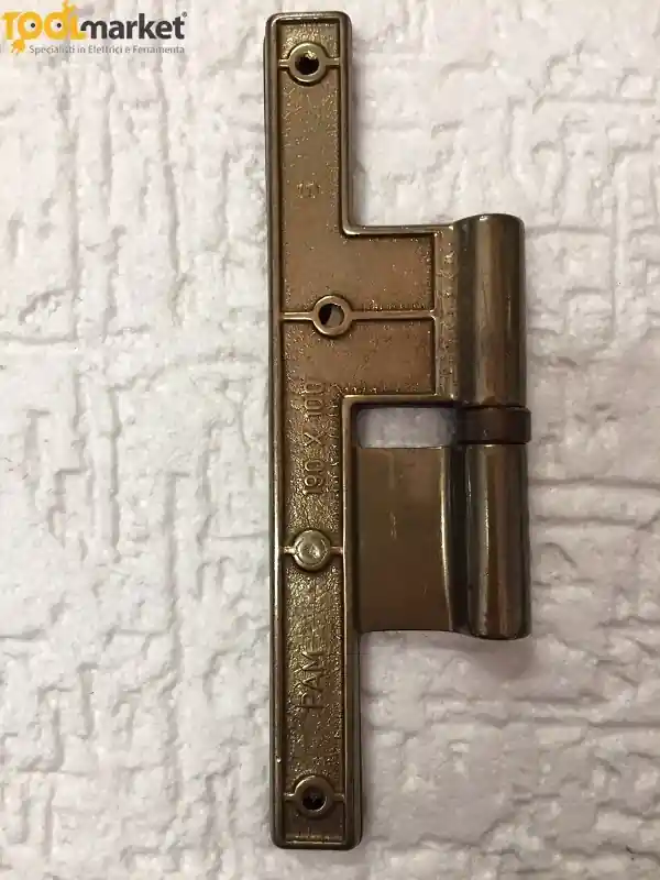 Cerniera in ottone Maschio in 3 colorazioni 190x100 mm BRONZATO LUCIDO SINISTRA 2211-brsx Rechtstreeks Van De Fabrikant