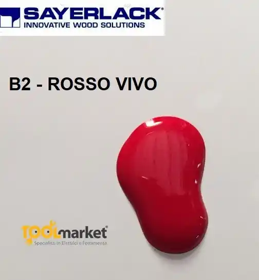 Beperkte Voorraad Finitura poliuretanica pigmentata TZ9925/ABC + TH0720 - SAYERLACK LT1.5 B2 ROSSO VIVO 27225+24195