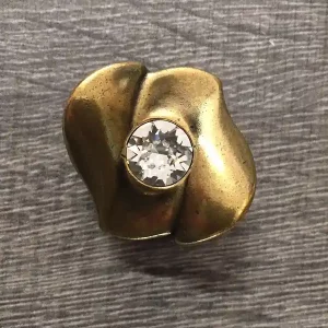Weekendaanbieding Pomolo con strass per mobili Amelie MG39430 BOSETTI MARELLA Oro valenza 32070