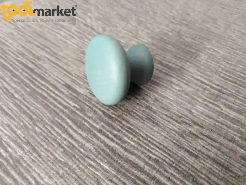 Pomolo in legno con finitura azzurro/rosa art. 327 MITAL Azzurro 9066 Tijdelijk Beschikbaar