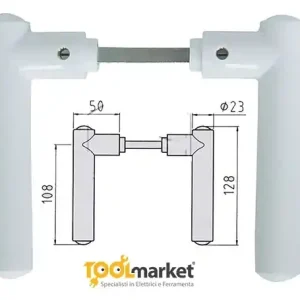 Merkproduct Maniglia Minny in nylon GHIDINI Bianco 7023B