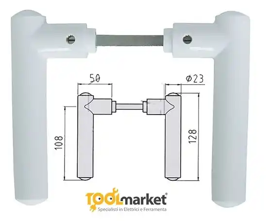 Merkproduct Maniglia Minny in nylon GHIDINI Bianco 7023B