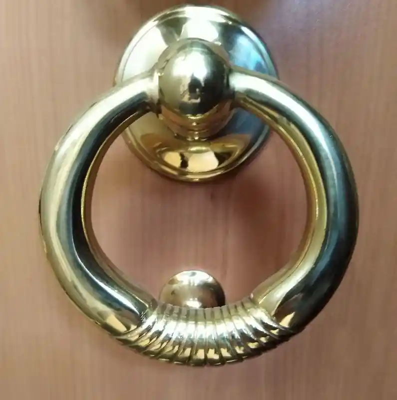Hete Deal Battente per portone 120mm Porto COTTALI ottone lucido 23241