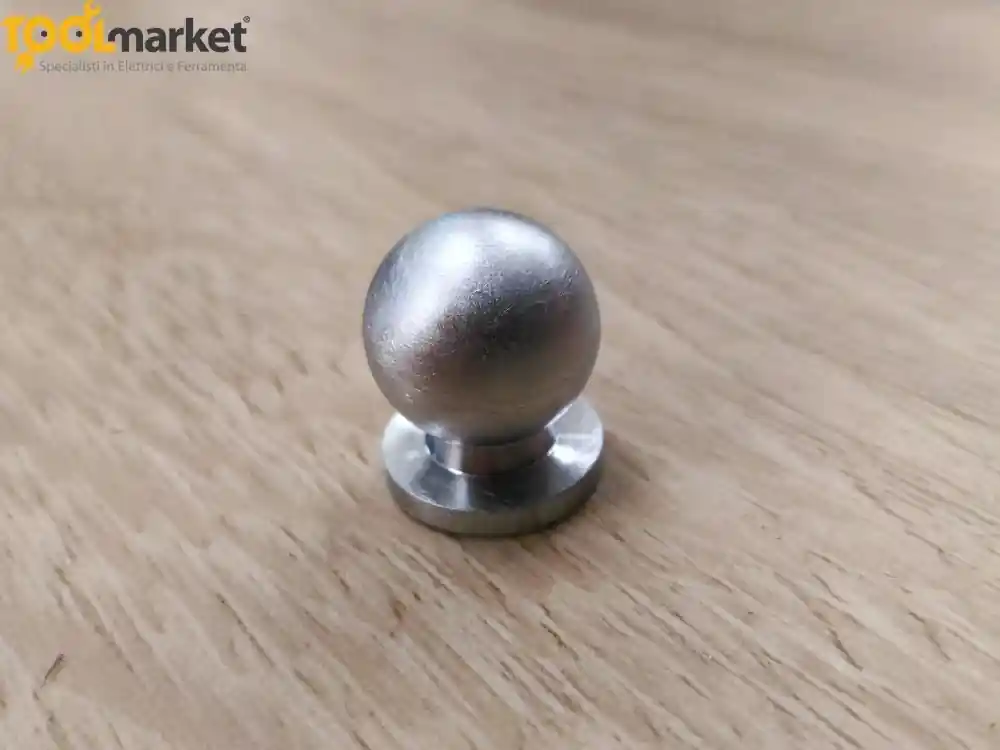 Pomolo tondo per mobile cromo satinato art 710 varie misure - ELAB diametro 20mm 4038 Bestseller