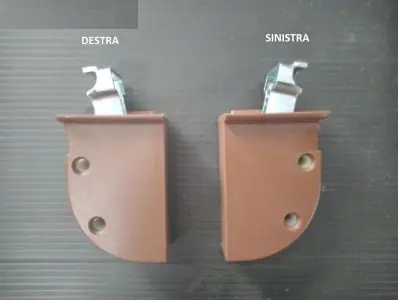 Attaccaglia reggipensile per barra registrabile 2pz Manart Marrone 12595dm Bestel Nu